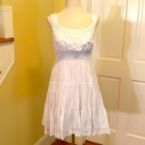 Cotton light white dress